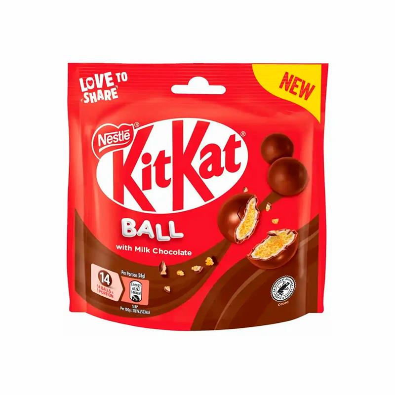 BOLINHA DE WAFER NESTLE KIT KAT BALL MILK CROCANTE 140G