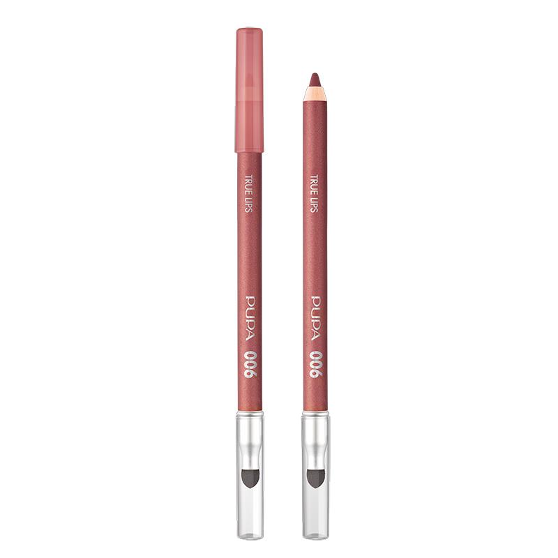 LAPIS DE CONTORNO LABIAL PUPA MILANO TRUE LIPS BROWN RED 006 1.2G