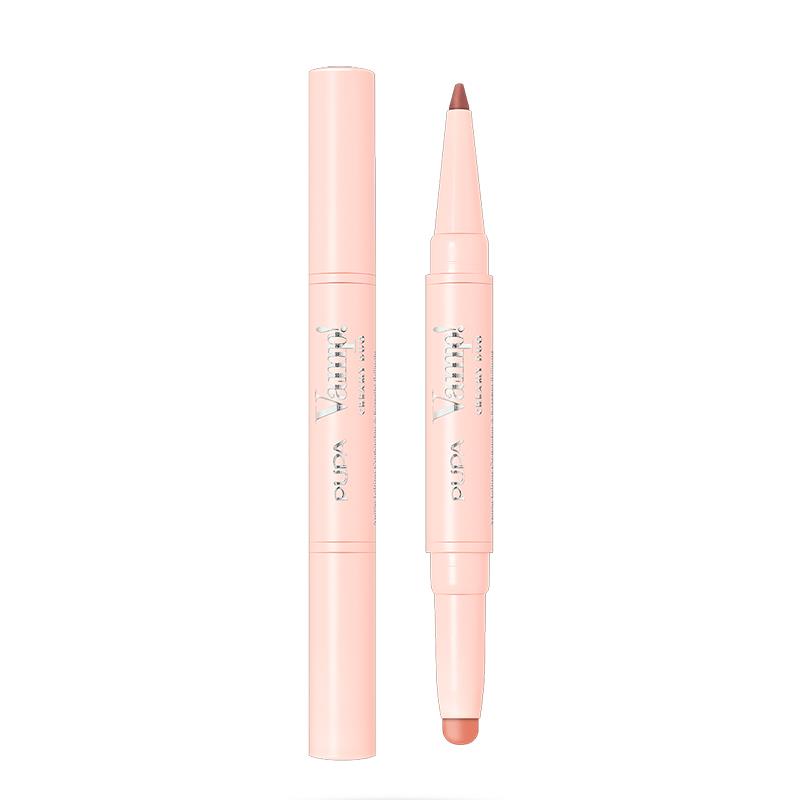 BATOM E LAPIS LABIAL PUPA MILANO 2 EM 1 VAMP CREAMY DUO 002 1.0G
