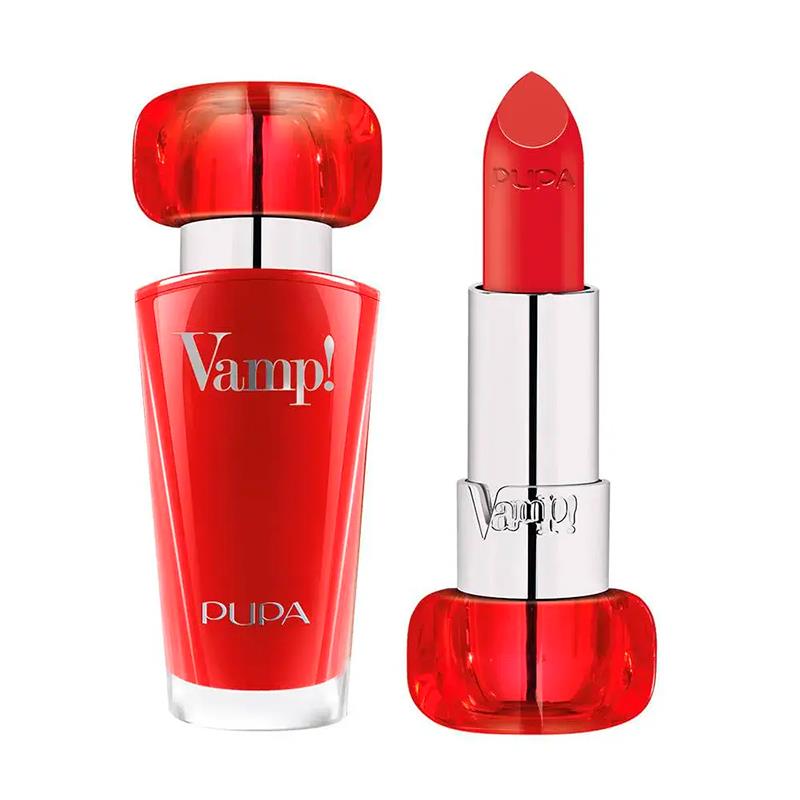 BATOM PUPA MILANO ROSSETTO VAMP LUMINOUS LIPSTICK 303 ICONIC RED 3.5G