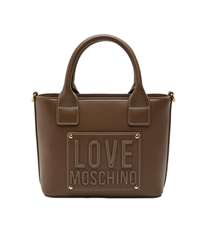 BOLSA FEMININA LOVE MOSCHINO JC4285PP0OK1300A MARROM ESCURO