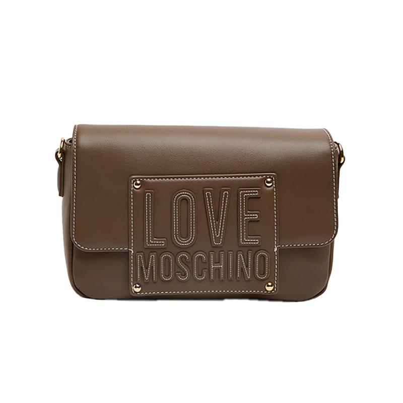 BOLSA LOVE MOSCHINO JC4066PP1OLI1203 MARROM ESCURO