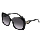 OCULOS DE SOL DOLCE GABBANA 0DG4385 501/8G 58 FEM CINZA PRETO TAM 58
