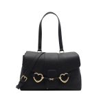 BOLSA LOVE MOSCHINO FEM DE MAO ALCA PRETO JC4134PP1GLI1000