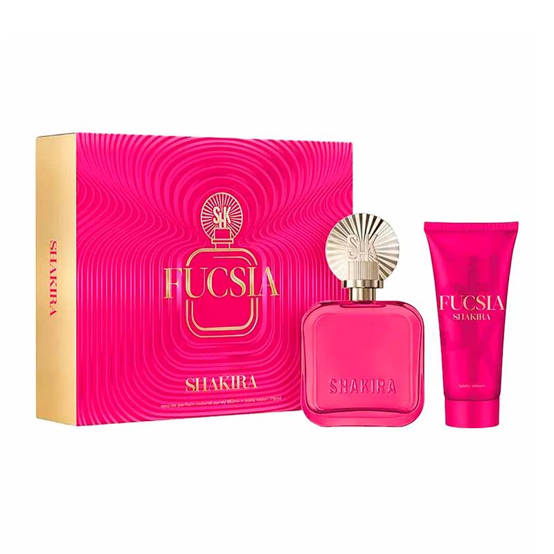 KIT PERFUME FEMININO SHAKIRA FUCSIA EDP 80ML + BODY LOTION 75ML