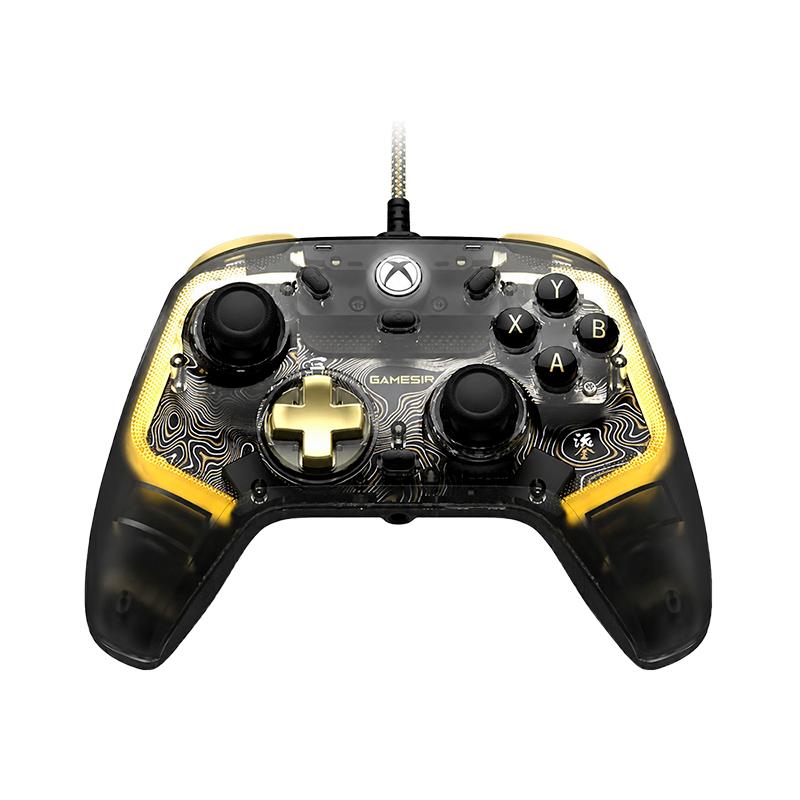 CONTROLE COM FIO GAMESIR KALEID FLUX WIRED XBOX PRETO/DOURADO