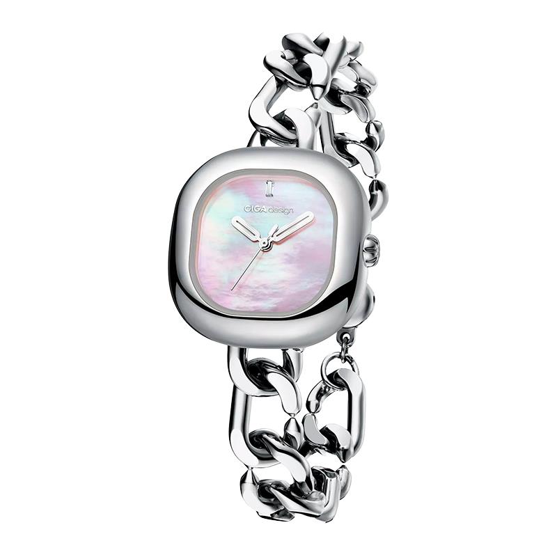 RELOGIO FEMININO CIGA DESING ESQUELETIZADO MECHANICCAL D026SIPK3SS