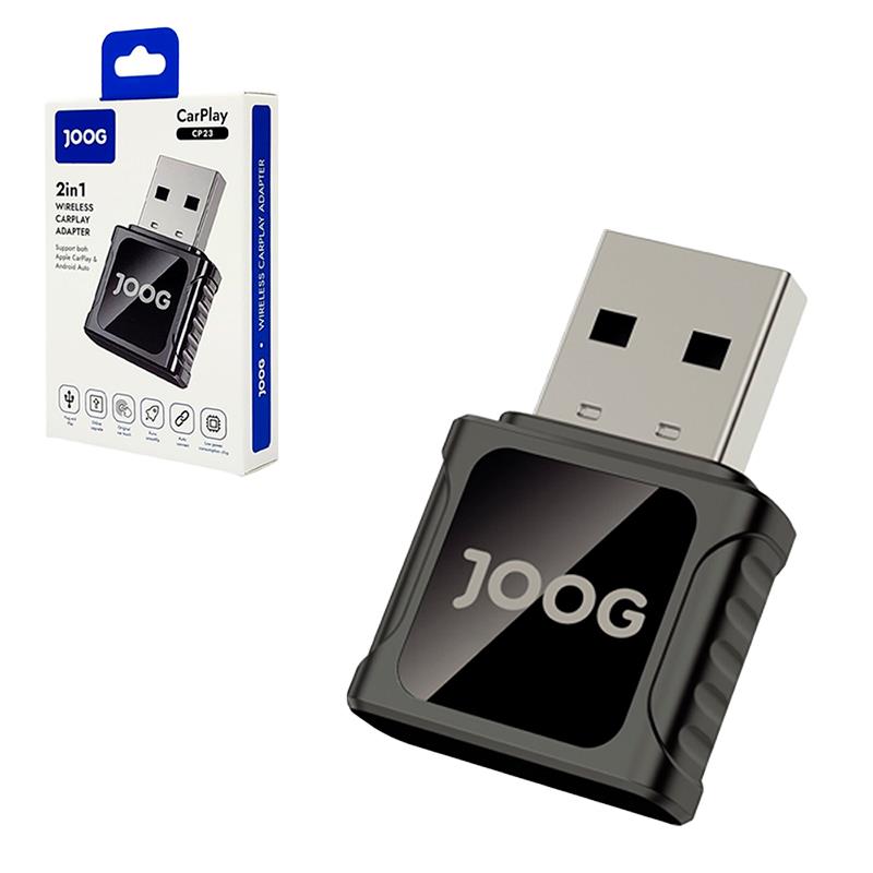 ADAPTADOR WIRELESS CARPLAY JOOG 2 IN 1 CP23