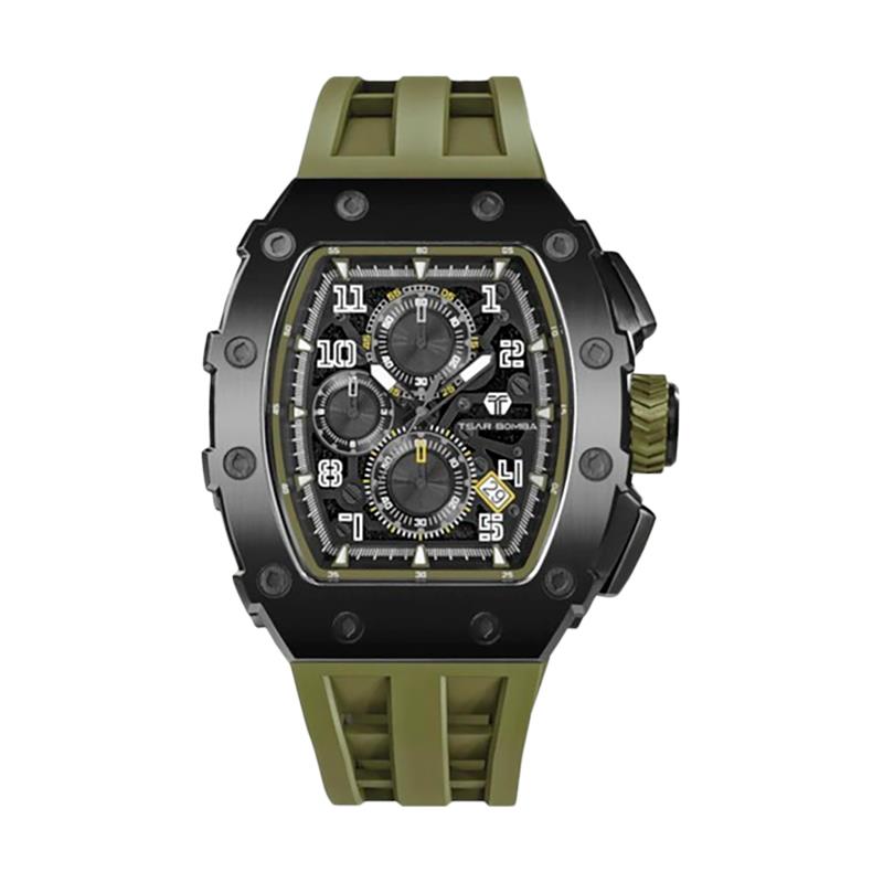 RELOGIO MASCULINO TSAR BOMBA 43MM TMI VK67 TB8204Q38