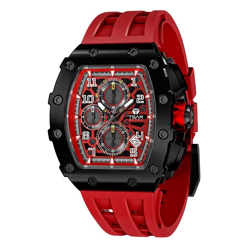 RELOGIO MASCULINO TSAR BOMBA 43MM TMI VK67 TB8204Q37