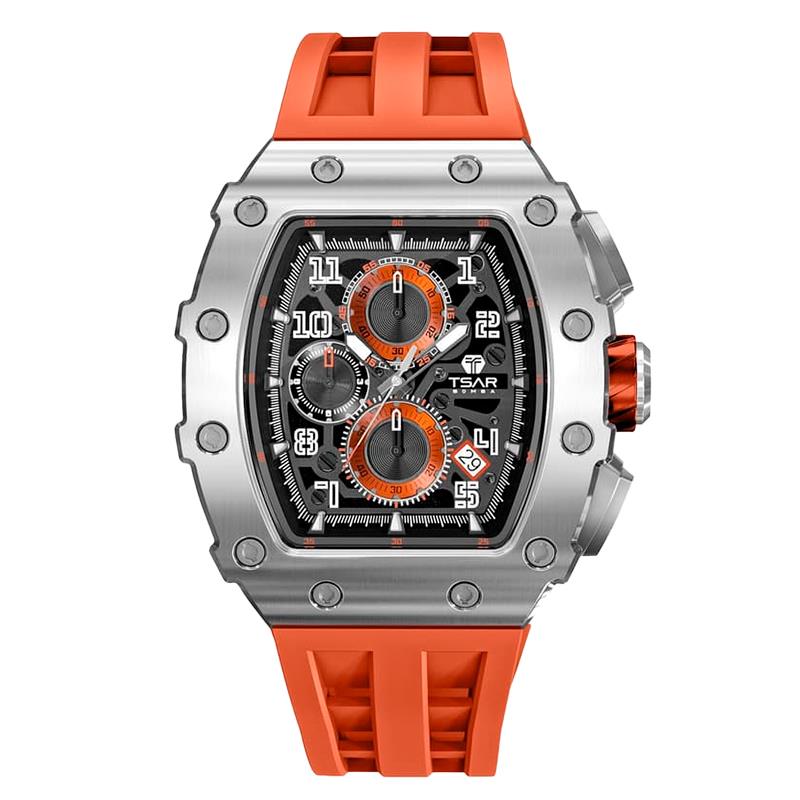 RELOGIO MASCULINO TSAR BOMBA 44MM TMI VK67 TB8204Q32