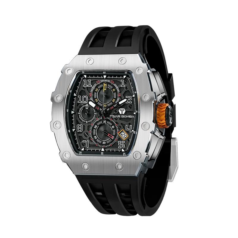 RELOGIO MASCULINO TSAR BOMBA 44MM TMI VK67 TB8204Q31