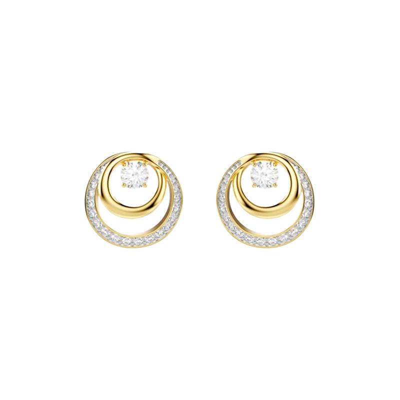 BRINCO DE BOTAO SWAROVSKI HYPERBOLA 5747824 GOLD