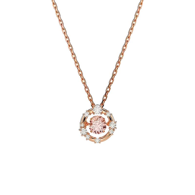 COLAR COM PIGENTE SWAROVSKI CONSTELLAPEND 5747530 GOLD ROSE