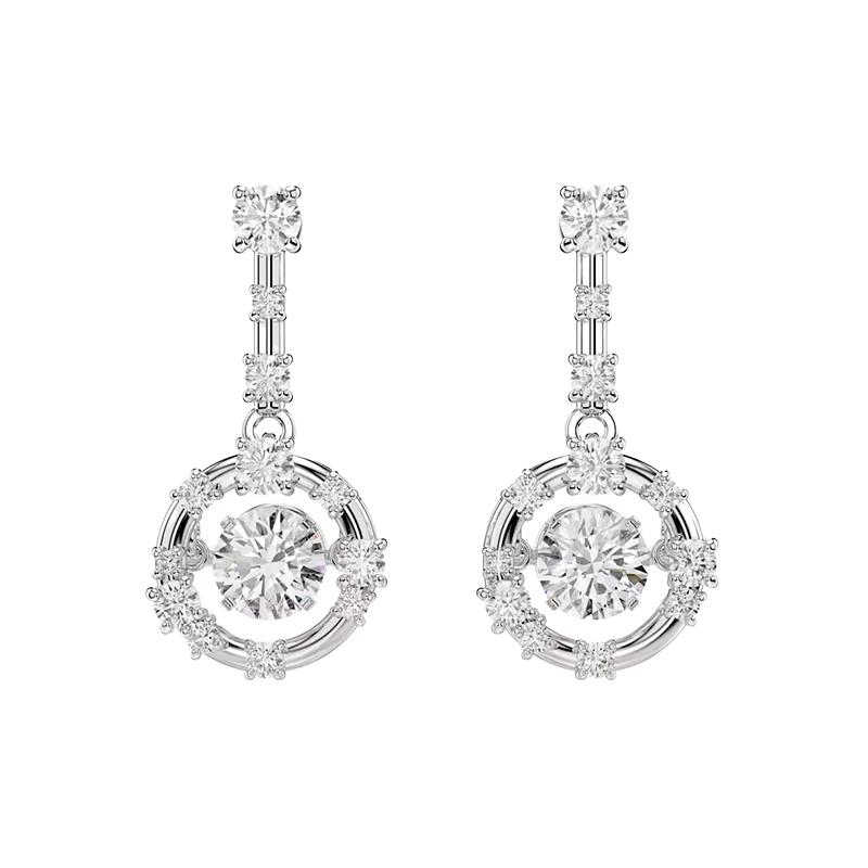 BRINCOS SWAROVSKI CONSTELLA STARS 5747546 SILVER