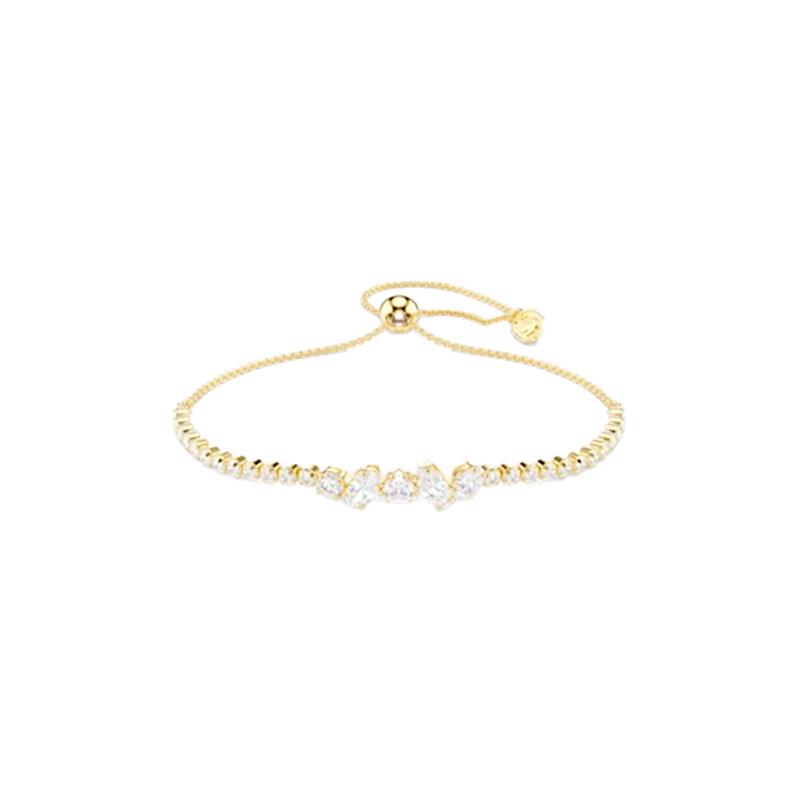PULSEIRA SWAROVSKI MESMERA BRACELET WHI/GOS MESCLADA 5762649 GOLD/WHITE