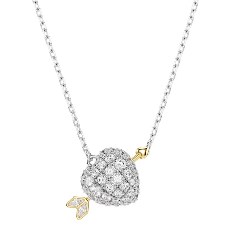 COLAR SWAROVSKI IDYLLIA PENDANT HEART 5747820 SILVER/GOLD