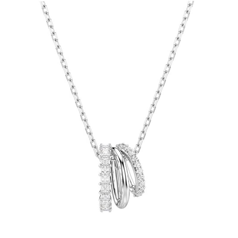 COLAR SWAROVSKI TENNIS UNA ANGELIC CRISTAIS 5747531 SILVER