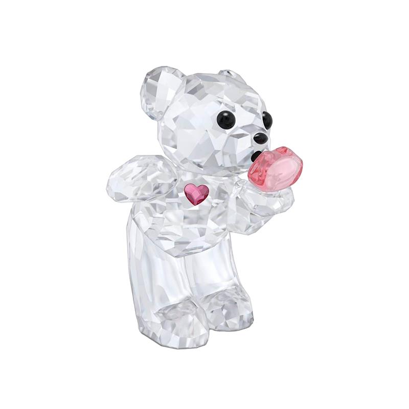 ESTATUETA SWAROVSKI URSO KRIS A KISS FULL OF LOVE 5750753 ROSE