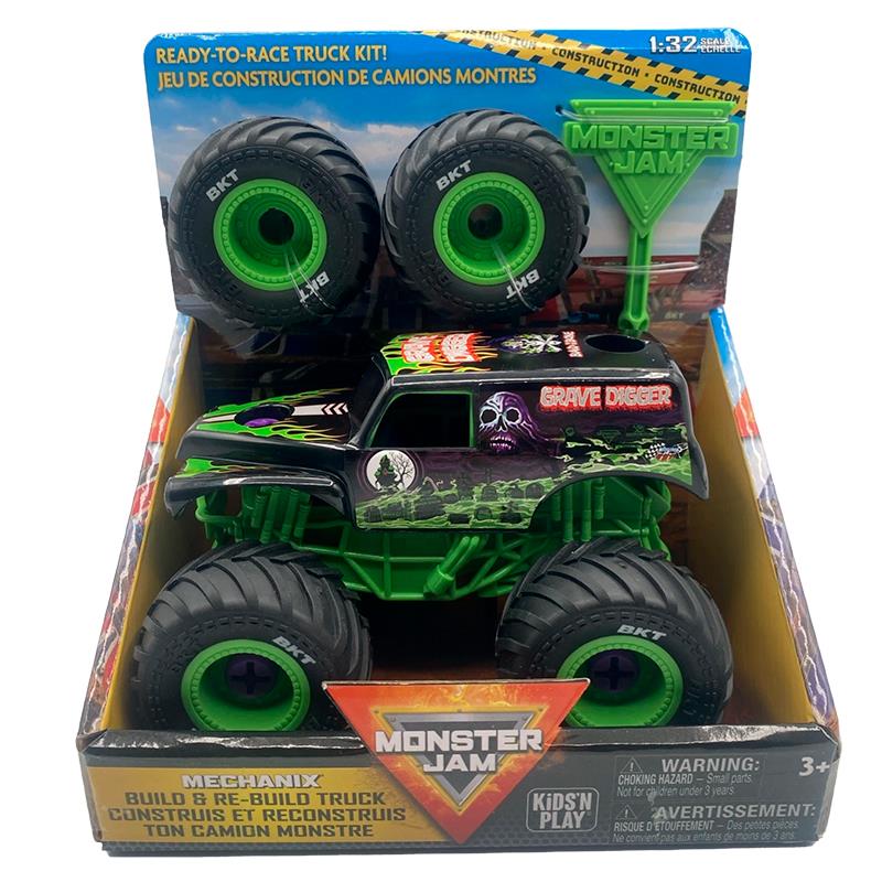 CARRINHO SPIN MASTER MONSTER JAM MECHANIX 132 GRAVE DIGGER 5004570