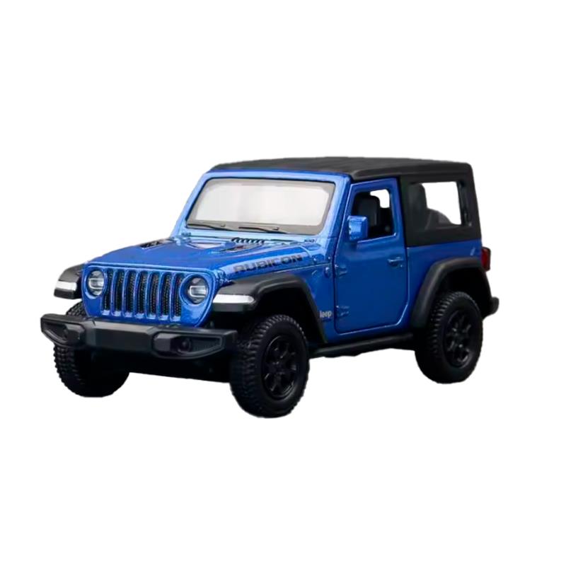 CARRINHO RASTAR DIE CAST JEEP WRANGLER RUBICON 64610 AZUL