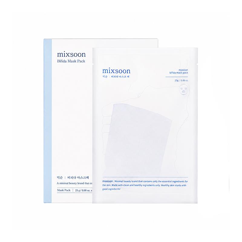 MASCARA FACIAL MIXSOON EM TECIDO DE BIFIDA 25G COM 5UN
