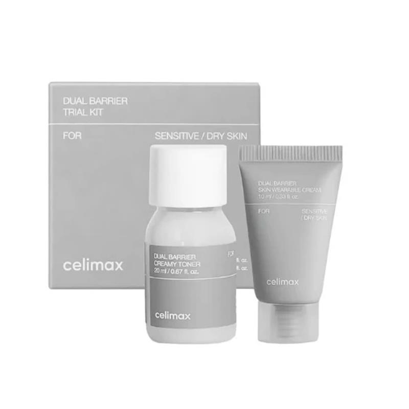 KIT DE EXPERIMENTACAO FACIAL CELIMAX DE DUPLA BARREIRA CREME 10ML+TÔNICO 20ML