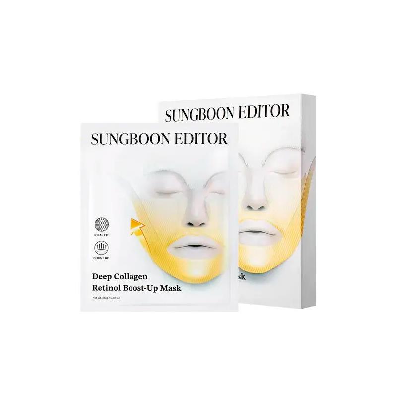 MASCARA FACIAL SUNGBOON EDITOR EM FOLHA DE COLAGENO 4 UNIDADES 25GR