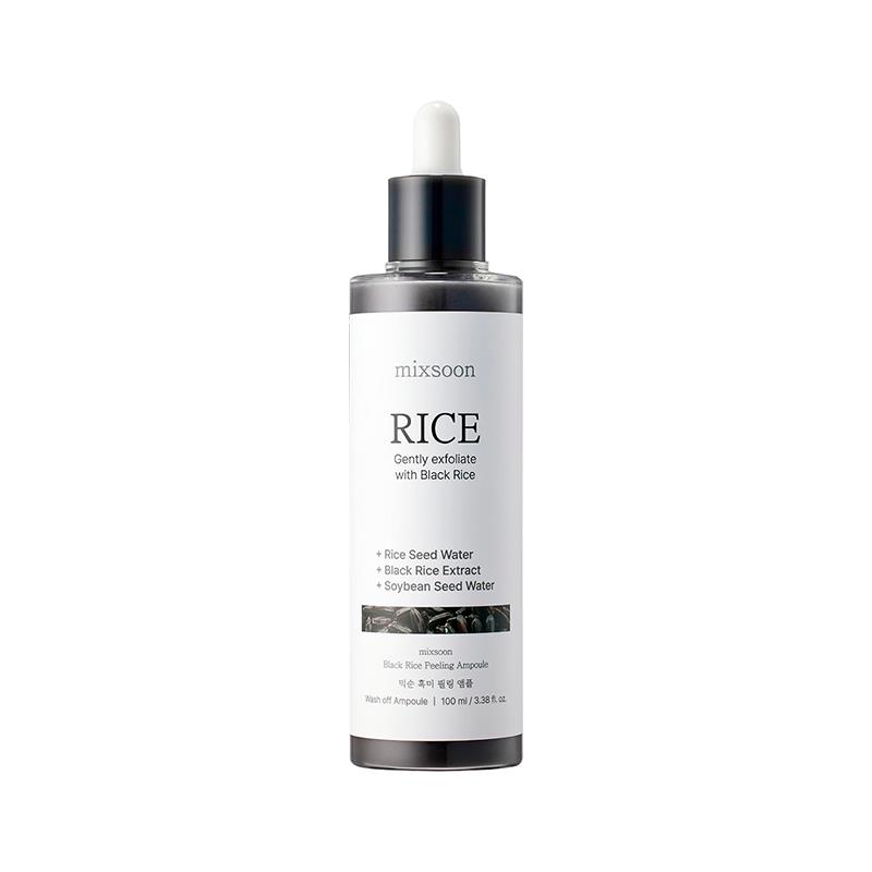 AMPOLA FACIAL MIXSOON ESFOLIANTE COM ARROZ NEGRO RICE PEELING AMPOULE 100ML
