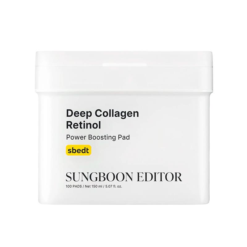 DISCOS FACIAIS SUNGBOON EDITOR FIRMANTE COM COLAGENO E RETINOL POWDER BOOSTING 150ML