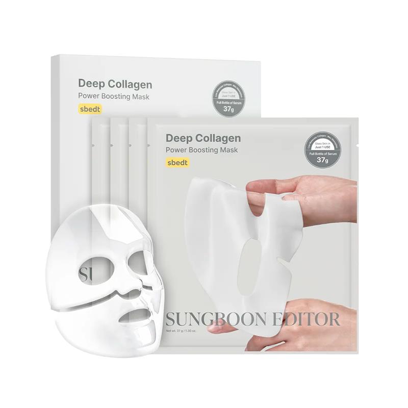 MASCARA FACIAL SUNGBOON FIRMANTE DE COLAGENO DEEP COLLAGEN 37G 4 UNIDADES