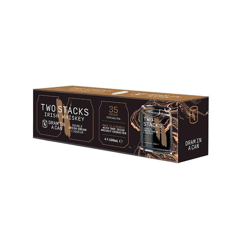 LICOR TWO STACKS IRISH CREAM KIT 4 UNIDADES 4X100ML 17.5%