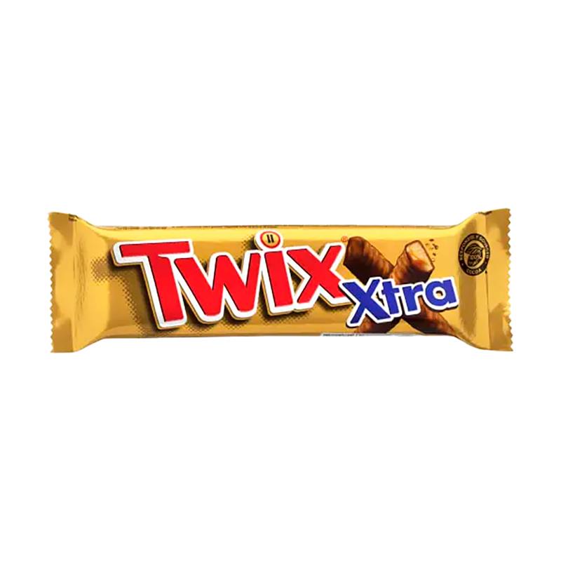 BARRA DE CHOCOLATE RECHEADO TWIX XTRA 75G