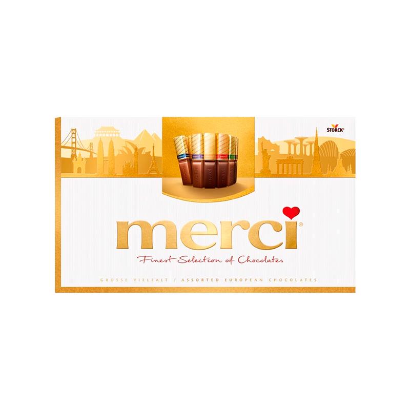 CHOCOLATES MERCI GOLD COLLECTION 400G