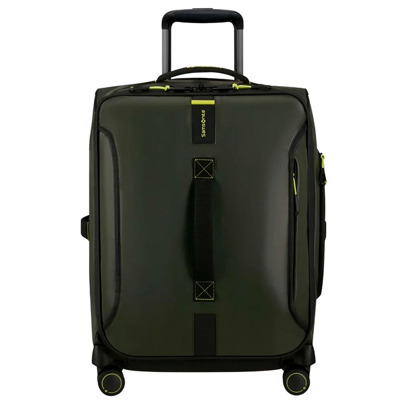 MALA DE VIAGEM SAMSONITE PARADIVER LIGHT SPINNER 55/20 TAM P CARRY ON 55X40X23 JUNGLE GREEN
