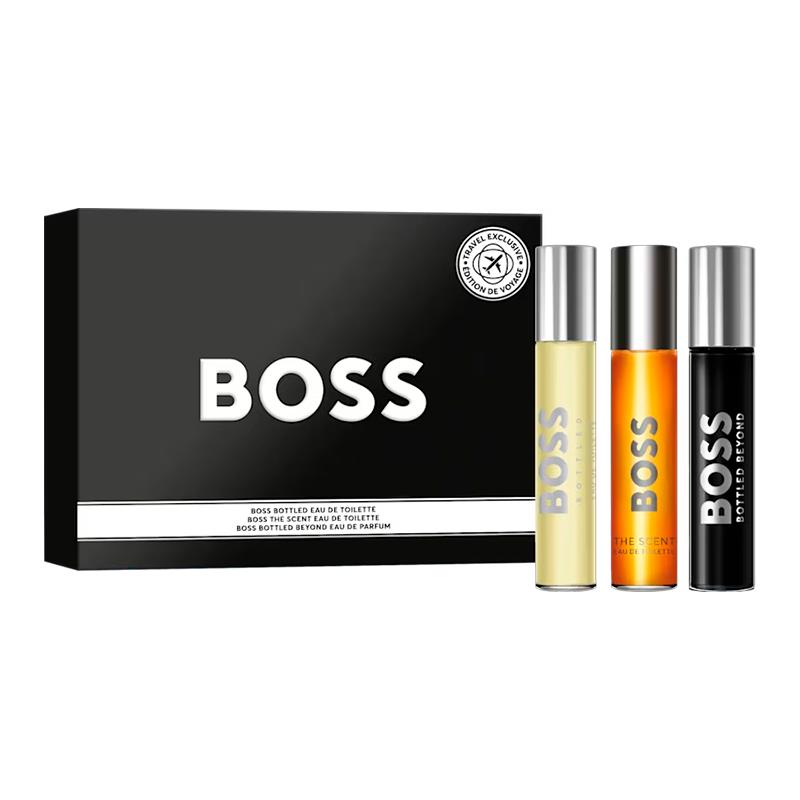 KIT MINI PERFUMES HUGO BOSS (BOTTLED 10ML + THE SCENT 10ML + BEYOND 10ML BOTTLED PARFUM 10ML)