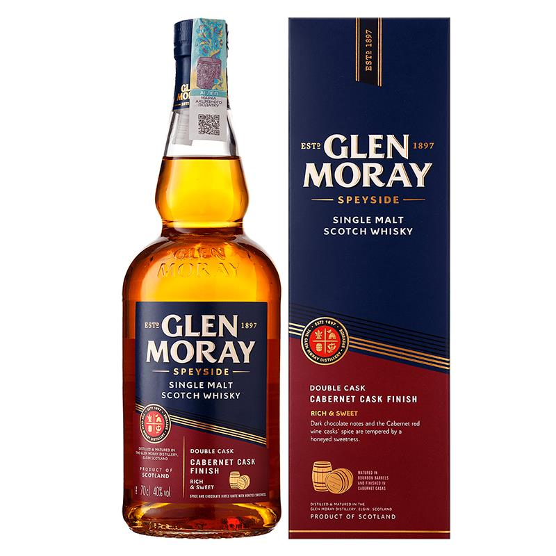 WHISKY GLEN MORAY ELGIN CLASSIC CABERNET CASK FINISH 700ML 40%