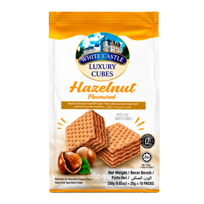 CUBOS DE WAFER DE AVELA WHITE CASTLE LUXURY 200G