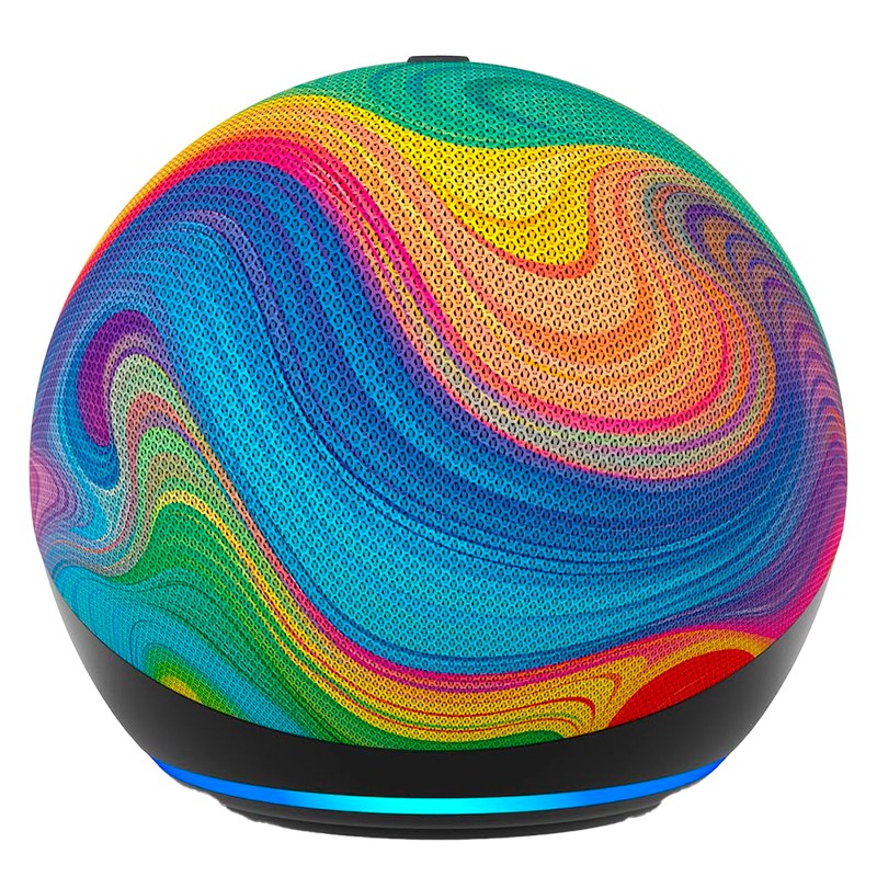 AMAZON ECHO DOT KIDS BT C/ALEXA B0FD4435WL RAINBOW SWIRL