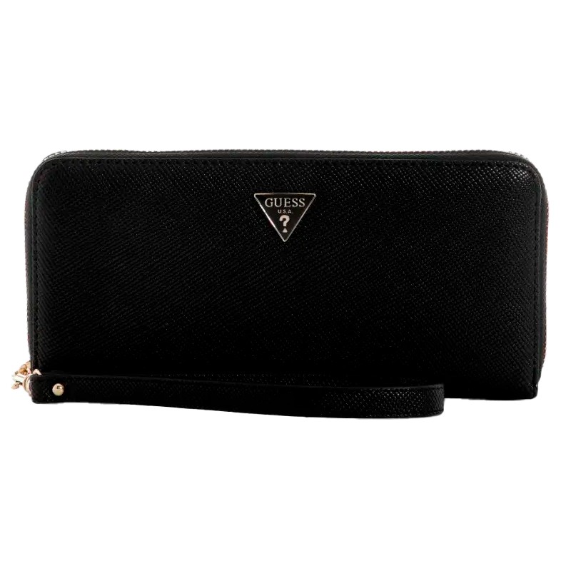 CARTEIRA FEMININA GUESS GILDA LARGE ZIP AROUND ZG9747146 BLACK