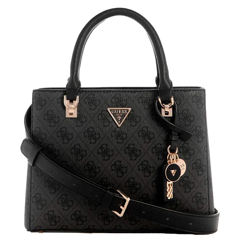 BOLSA FEMININA GUESS NOELLE II SMALL MULTI COMP SATCHEL BG967205-CLO CINZA GRAFITE