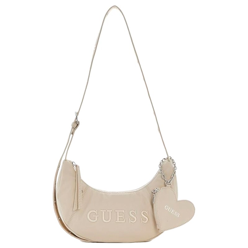 BOLSA FEMININA GUESS SASHA HOBO SHOULDER BAG YY975101-STO PEDRA
