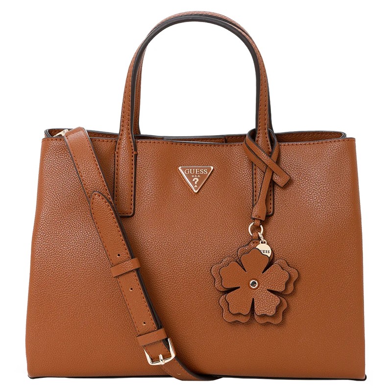 BOLSA FEMININA GUESS LUCCI GIRLFRIEND SATCHEL BG972506-COG COGNAC