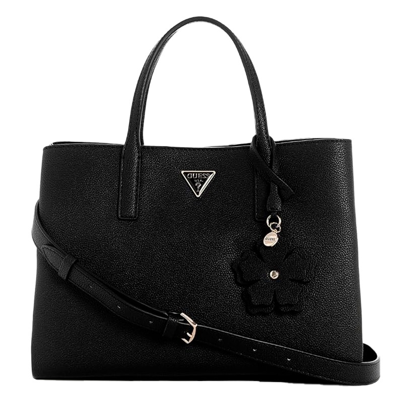 BOLSA FEMININA GUESS LUCCI GIRLFRIEND SATCHEL BG972506-BLA PRETO