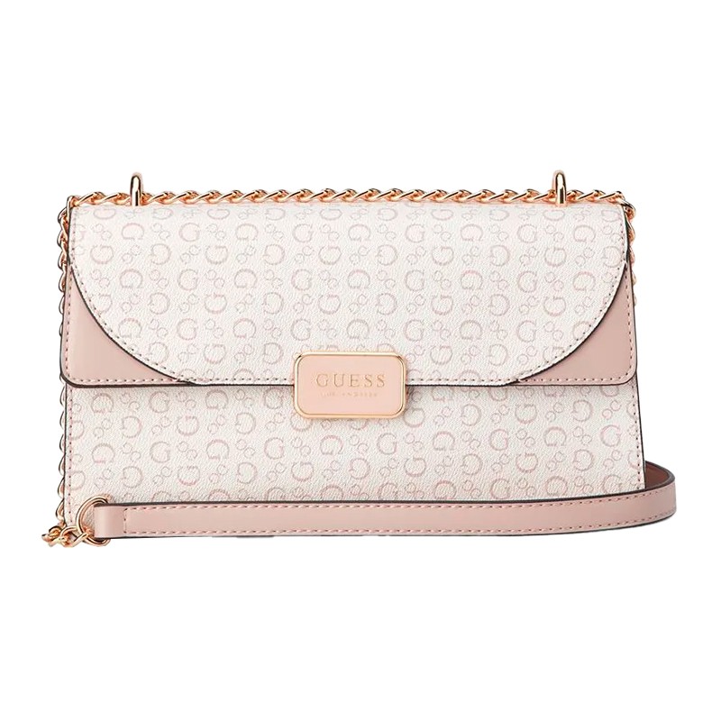 BOLSA FEMININA GUESS PANDORA CONVERTIBLE CROSSBODY FLAP SG198421-DMA ROSA