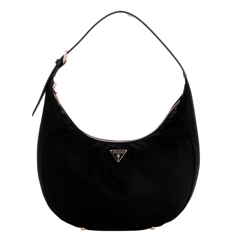 BOLSA FEMININA GUESS ECO GEMMA HOBO EYG839503-BLA PRETO