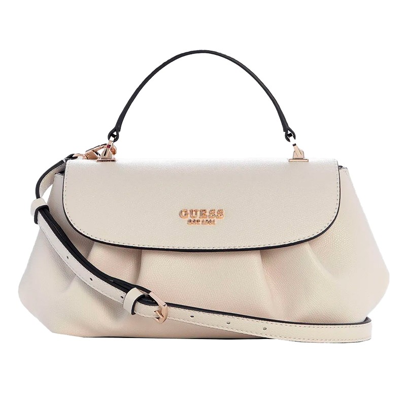 BOLSA FEMININA GUESS AMORETTE TOP HANDLE FLAP BG789819-OFF OFF WHITE