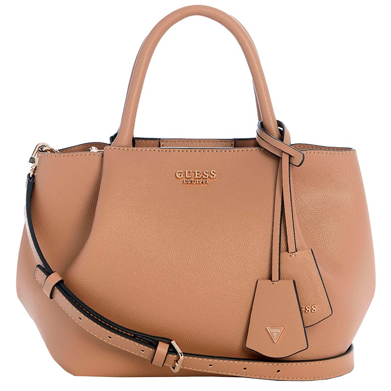 BOLSA FEMININA GUESS AMORETTE GIRLFRIEND SATCHEL BG789806-BEI BEGE