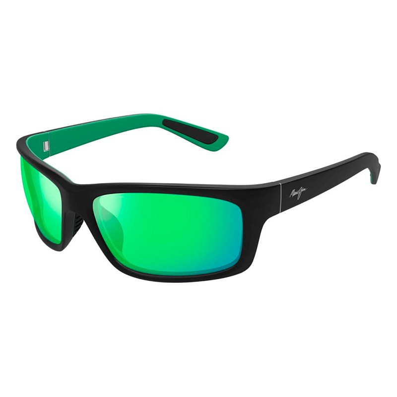 OCULOS DE SOL UNISSEX MAUI JIM MJ0766S-004 TAM 61 16 130 PRETO/VERDE