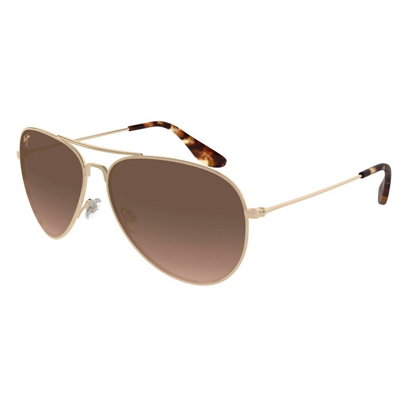 OCULOS DE SOL UNISSEX MAUI JIM MJ0264S-002 TAM 61 14 137 OURO/BRONZE
